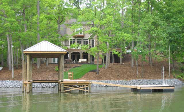 Boat-Dock-with-Side-Dock-and-Seawall